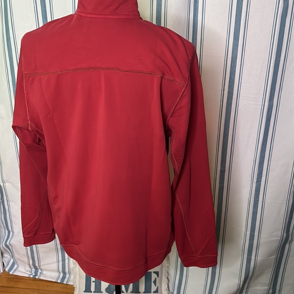 Tommy Bahama Ben & Terry Half-Zip Sweatshirt Large Ptp 23” L29” Arm Hole 24” - Picture 8 of 14